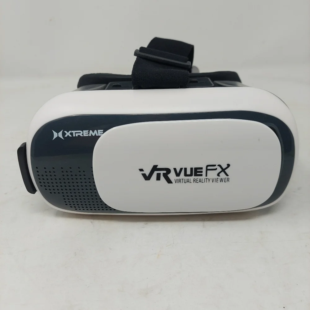 Xtreme Vr Vue Fx Virtual Reality Viewer Cell Phone Holder Headset White Black